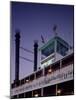 Mississippi River Steamboat Smokestacks and Bridge-Carol Highsmith-Mounted Photo