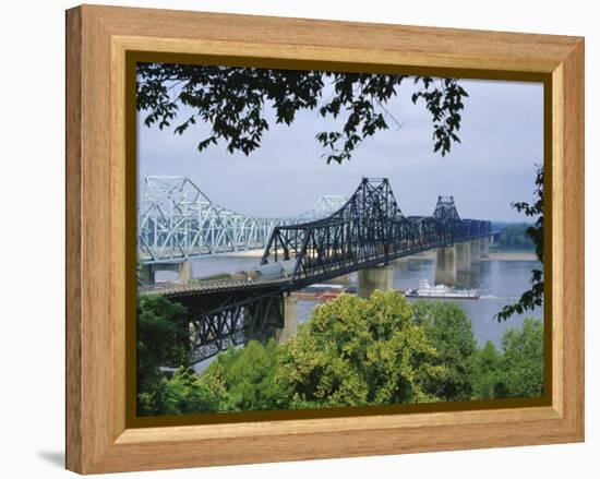 Mississippi River, Vicksburg, Mississippi, USA-Tony Waltham-Framed Premier Image Canvas