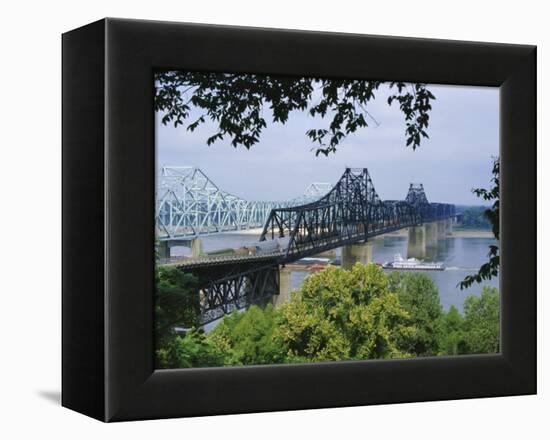 Mississippi River, Vicksburg, Mississippi, USA-Tony Waltham-Framed Premier Image Canvas