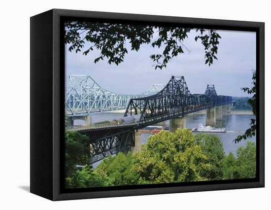 Mississippi River, Vicksburg, Mississippi, USA-Tony Waltham-Framed Premier Image Canvas