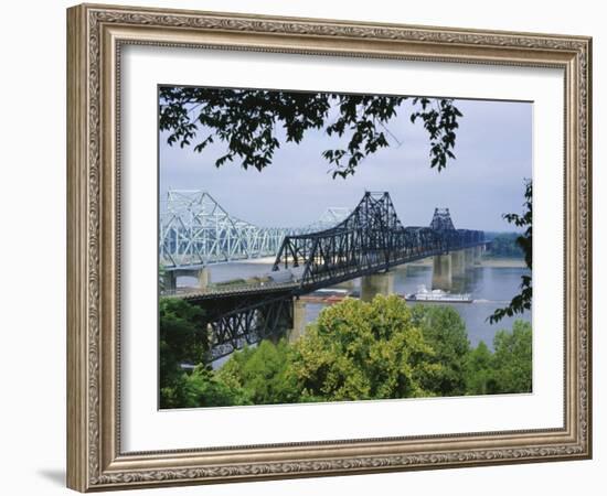 Mississippi River, Vicksburg, Mississippi, USA-Tony Waltham-Framed Photographic Print