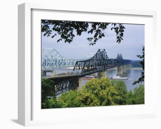 Mississippi River, Vicksburg, Mississippi, USA-Tony Waltham-Framed Photographic Print