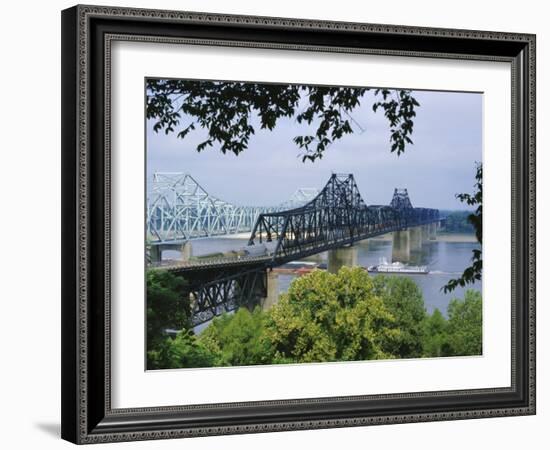 Mississippi River, Vicksburg, Mississippi, USA-Tony Waltham-Framed Photographic Print