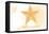 Mississippi - Starfish - Yellow - Coastal Icon-Lantern Press-Framed Stretched Canvas