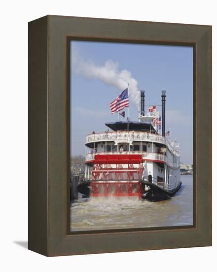 Mississippi Steam Boat, New Orleans, Louisiana, USA-Charles Bowman-Framed Premier Image Canvas