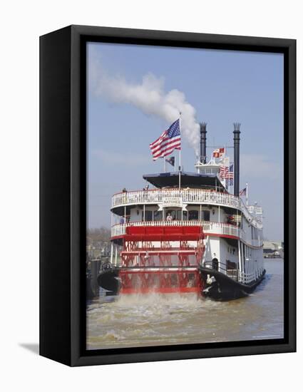 Mississippi Steam Boat, New Orleans, Louisiana, USA-Charles Bowman-Framed Premier Image Canvas