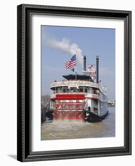 Mississippi Steam Boat, New Orleans, Louisiana, USA-Charles Bowman-Framed Photographic Print