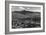 Missoula, Montana - Panoramic View of Town-Lantern Press-Framed Art Print