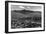 Missoula, Montana - Panoramic View of Town-Lantern Press-Framed Art Print