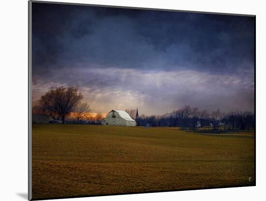 Missouri Barn at Sunset-Jai Johnson-Mounted Giclee Print