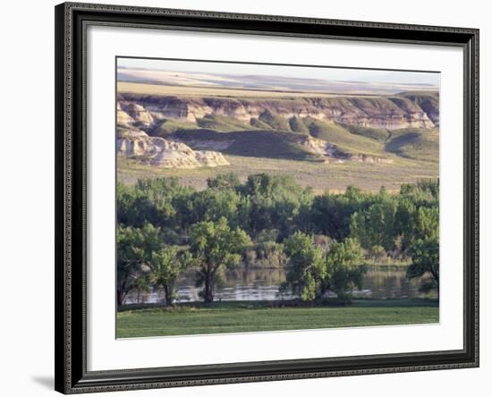 Missouri River at Coalbanks Landing, a Lewis and Clark Campsite in Montana-null-Framed Photographic Print