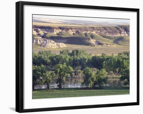 Missouri River at Coalbanks Landing, a Lewis and Clark Campsite in Montana-null-Framed Photographic Print