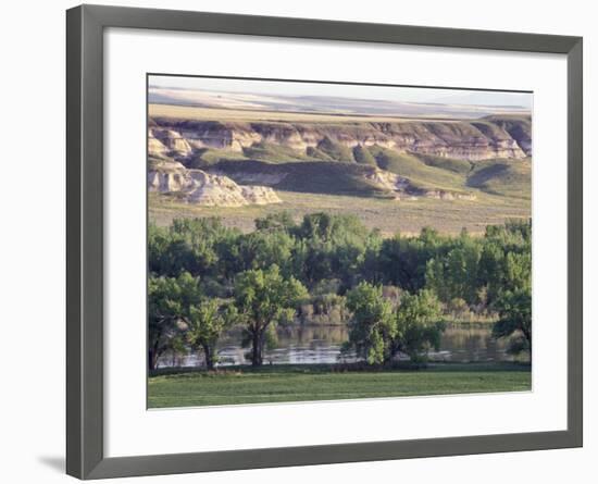 Missouri River at Coalbanks Landing, a Lewis and Clark Campsite in Montana-null-Framed Photographic Print