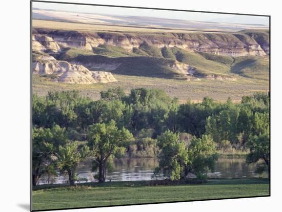 Missouri River at Coalbanks Landing, a Lewis and Clark Campsite in Montana-null-Mounted Photographic Print