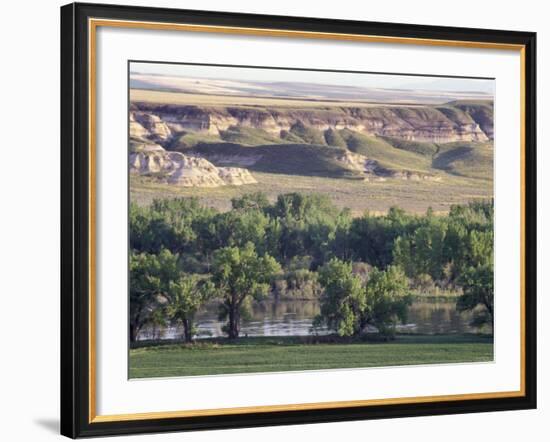 Missouri River at Coalbanks Landing, a Lewis and Clark Campsite in Montana-null-Framed Photographic Print