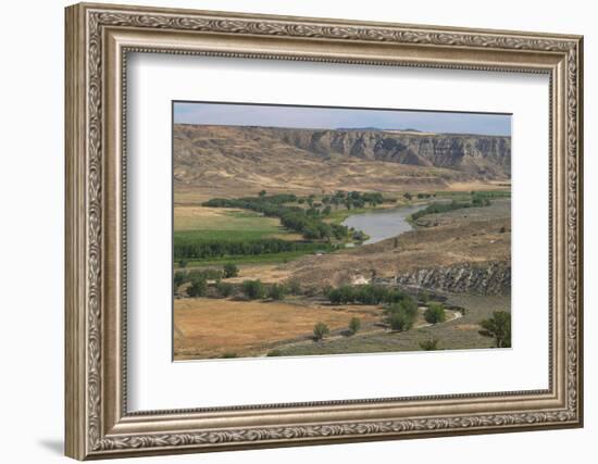 Missouri River at Judith Landing, Upper Missouri River Breaks National Monument, Montana.-Alan Majchrowicz-Framed Photographic Print