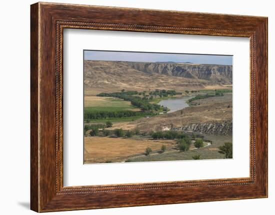 Missouri River at Judith Landing, Upper Missouri River Breaks National Monument, Montana.-Alan Majchrowicz-Framed Photographic Print