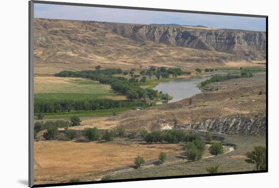 Missouri River at Judith Landing, Upper Missouri River Breaks National Monument, Montana.-Alan Majchrowicz-Mounted Photographic Print