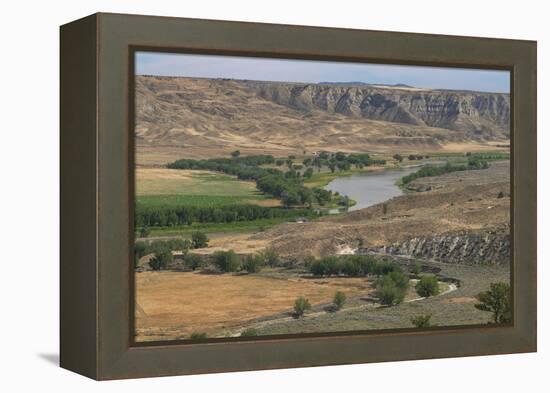 Missouri River at Judith Landing, Upper Missouri River Breaks National Monument, Montana.-Alan Majchrowicz-Framed Premier Image Canvas