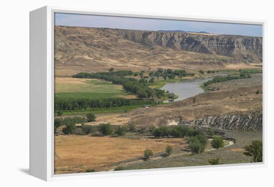 Missouri River at Judith Landing, Upper Missouri River Breaks National Monument, Montana.-Alan Majchrowicz-Framed Premier Image Canvas