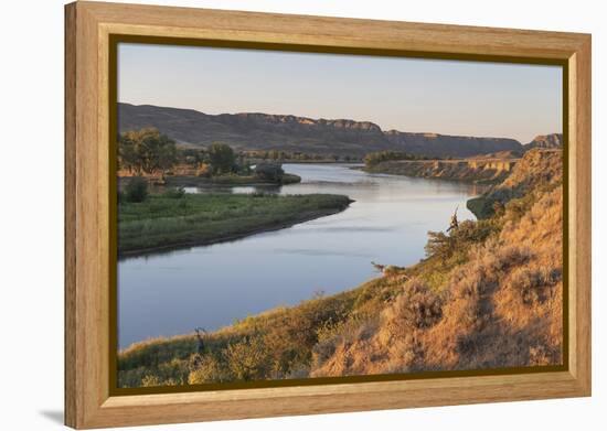 Missouri River near Judith Landing, Upper Missouri River Breaks National Monument, Montana.-Alan Majchrowicz-Framed Premier Image Canvas