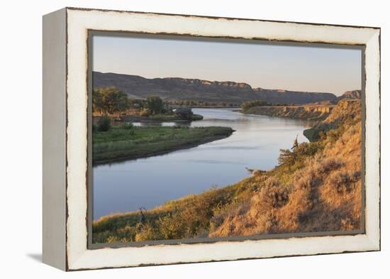 Missouri River near Judith Landing, Upper Missouri River Breaks National Monument, Montana.-Alan Majchrowicz-Framed Premier Image Canvas