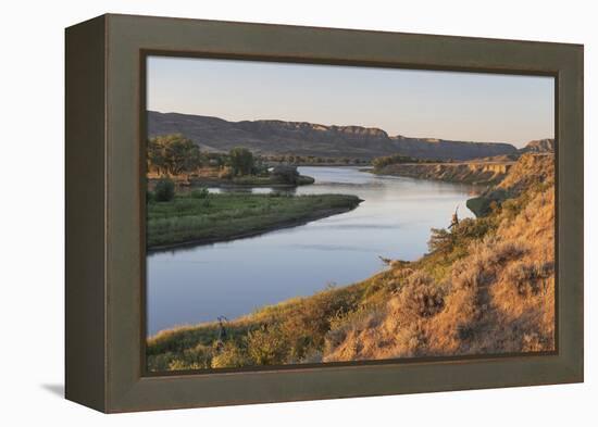 Missouri River near Judith Landing, Upper Missouri River Breaks National Monument, Montana.-Alan Majchrowicz-Framed Premier Image Canvas