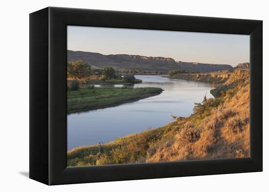 Missouri River near Judith Landing, Upper Missouri River Breaks National Monument, Montana.-Alan Majchrowicz-Framed Premier Image Canvas