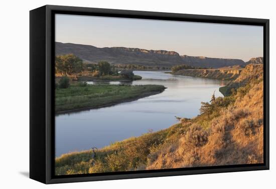 Missouri River near Judith Landing, Upper Missouri River Breaks National Monument, Montana.-Alan Majchrowicz-Framed Premier Image Canvas
