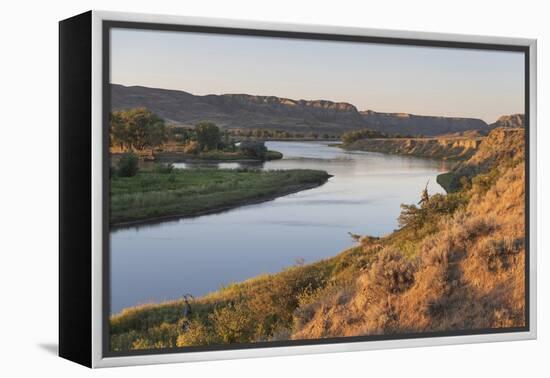 Missouri River near Judith Landing, Upper Missouri River Breaks National Monument, Montana.-Alan Majchrowicz-Framed Premier Image Canvas