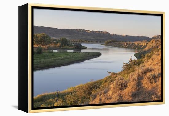 Missouri River near Judith Landing, Upper Missouri River Breaks National Monument, Montana.-Alan Majchrowicz-Framed Premier Image Canvas