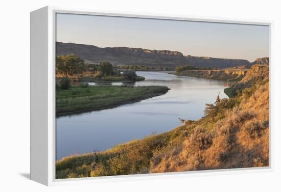 Missouri River near Judith Landing, Upper Missouri River Breaks National Monument, Montana.-Alan Majchrowicz-Framed Premier Image Canvas