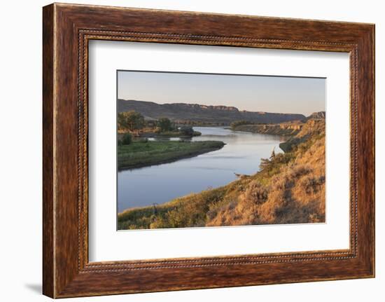 Missouri River near Judith Landing, Upper Missouri River Breaks National Monument, Montana.-Alan Majchrowicz-Framed Photographic Print