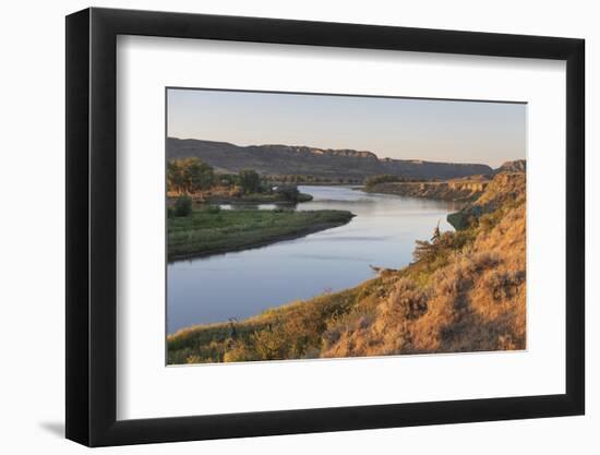 Missouri River near Judith Landing, Upper Missouri River Breaks National Monument, Montana.-Alan Majchrowicz-Framed Photographic Print