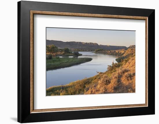 Missouri River near Judith Landing, Upper Missouri River Breaks National Monument, Montana.-Alan Majchrowicz-Framed Photographic Print