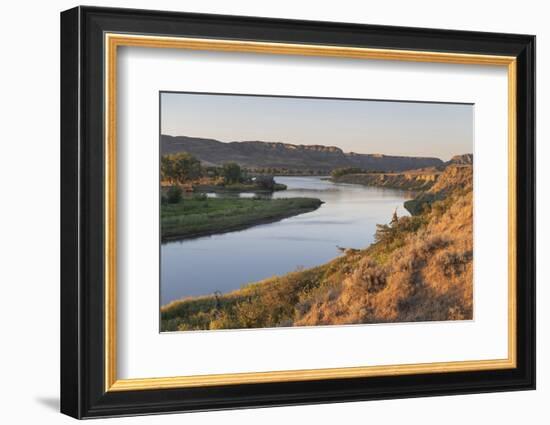 Missouri River near Judith Landing, Upper Missouri River Breaks National Monument, Montana.-Alan Majchrowicz-Framed Photographic Print