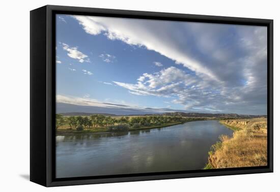 Missouri River near Judith Landing, Upper Missouri River Breaks National Monument, Montana.-Alan Majchrowicz-Framed Premier Image Canvas