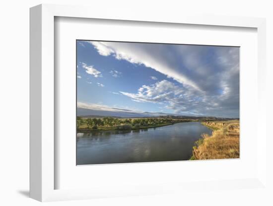 Missouri River near Judith Landing, Upper Missouri River Breaks National Monument, Montana.-Alan Majchrowicz-Framed Photographic Print