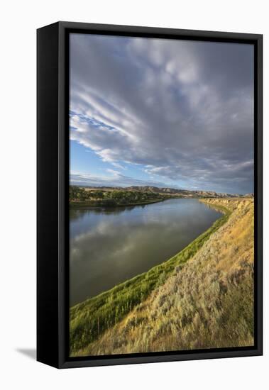 Missouri River near Judith Landing, Upper Missouri River Breaks National Monument, Montana.-Alan Majchrowicz-Framed Premier Image Canvas