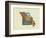 Missouri State Map-Lanre Adefioye-Framed Giclee Print