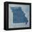 Missouri State Words-David Bowman-Framed Premier Image Canvas