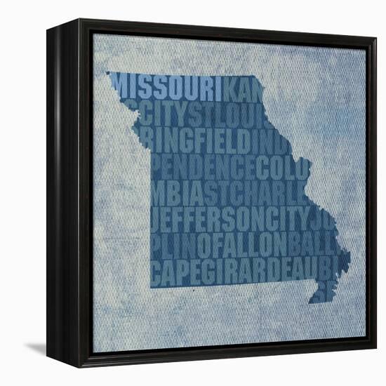 Missouri State Words-David Bowman-Framed Premier Image Canvas