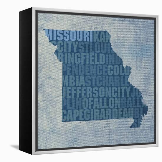 Missouri State Words-David Bowman-Framed Premier Image Canvas