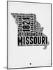 Missouri Word Cloud 2-NaxArt-Mounted Art Print