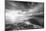 Mist and Sun at Golden Gate Bridge, Black and White, San Francisco-Vincent James-Mounted Photographic Print