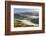 Mist covered rolling countryside backed by the Black Mountains, Brecon Beacons National Park, Powys-Adam Burton-Framed Photographic Print