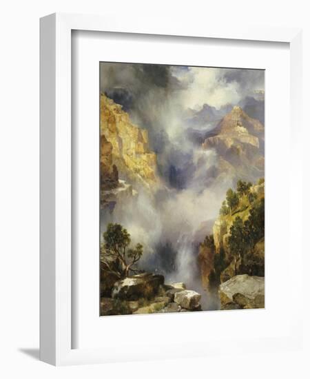 Mist in the Canyon, 1914-Thomas Moran-Framed Giclee Print