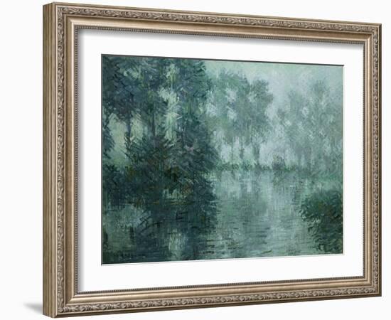 Mist on the River in Winter, 1919-Eug?ne Boudin-Framed Giclee Print
