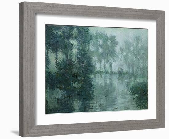 Mist on the River in Winter, 1919-Eug?ne Boudin-Framed Giclee Print