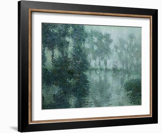 Mist on the River in Winter, 1919-Eug?ne Boudin-Framed Giclee Print